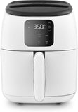 Ceramic Air Fryer Oven, 2.6 Qt., Cream – Compact Air Fryer for Healthier Food in Minutes, Ceramic Nonstick Surface, Ideal for Small Spaces - Auto Shut Off, Digital, 1000-Watt