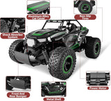 RC Off-Road Vehicle - 20 Km/H 2WD All-Terrain Electric Truck with Dual Rechargeable Batteries for All Ages