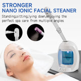 Face Steamer for Facial Deep Cleaning, Vaporizador Facial Steamer for Esthetician and Nano Ionic Portable Facial Steamer for Face, Prosfessional Facial Steamer for Home Facial Spa.