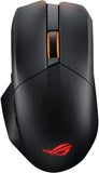 Wireless Gaming Mouse with Magnetic Charging Stand, 12 Programmable Buttons, 19,000 DPI, Push-Fit Hot Swap Switch Sockets, ROG Micro Switches, Paracord, and Aura RGB Lighting - Black