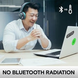 Wired Headphones with Mic & Volume Control β Noise Isolating Computer Headphones Wired, On-Ear Headphones with Wire, Plug in Headphones for Laptop