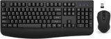Wireless Keyboard and Mouse Combo,  2.4G Full-Sized Ergonomic Computer Keyboard with Wrist Rest and 3 Level DPI Adjustable Wireless Mouse for Windows, Mac OS Desktop/Laptop/Pc(White Pink)
