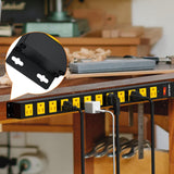 12-Outlet Heavy-Duty Power Strip with 2100 Joules Surge Protection, 6FT Power Cord, Wide-Spaced Outlets, and Overload Protection Switch for Industrial Use in Workbench, Shop, and Garage
