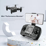 Foldable FPV Drone for Kid and Adults, 4K Drone RC Quadcopter with 3D Flips, Altitude Hold, 50X Zoom, Headless Mode, APP Control-(Upgrade2025)