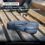Wireless Headphones Bluetooth On-Ear Headset with Microphone, Black