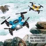 Foldable FPV Drone for Kid and Adults, 4K Drone RC Quadcopter with 3D Flips, Altitude Hold, 50X Zoom, Headless Mode, APP Control-(Upgrade2025)