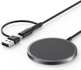 Magnetic Wireless Charger Compatible with Magsafe Charger/Iphone 16E/16/16 Plus/16 Pro/16 Pro Max/15 14 13 12 Series, Wireless Mag Safe Charging Pad, Mag Charger (Blue)
