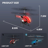 Remote Control Helicopter for Kids - 30 Minutes Flight Time (2 Batteries), 7+1 LED Light Modes, Altitude Hold Feature, Ideal RC Toy for Boys and Girls