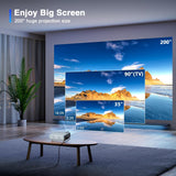 2024 Upgraded Mini Projector, Full HD 1080P Home Theater Video Projector, Compatible with Hdmi/Usb/Vga/Av/Smartphone/Tv Box/Laptop