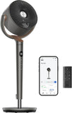 120° Oscillating Standing Fan with DC Motor, Quiet 85Ft Pedestal Floor Fan for Bedroom, 8 Speed Settings, 3 Operating Modes, 20dB Noise Level, Adjustable Height (35-40"), 8-Hour Timer