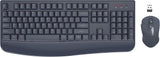 Wireless Keyboard and Mouse Combo,  2.4G Full-Sized Ergonomic Computer Keyboard with Wrist Rest and 3 Level DPI Adjustable Wireless Mouse for Windows, Mac OS Desktop/Laptop/Pc(White Pink)