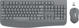 Wireless Keyboard and Mouse Combo,  2.4G Full-Sized Ergonomic Computer Keyboard with Wrist Rest and 3 Level DPI Adjustable Wireless Mouse for Windows, Mac OS Desktop/Laptop/Pc(White Pink)