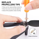 Drone Propeller Accessories - Set of 4 Low-Noise Quick-Release Replacement Blades