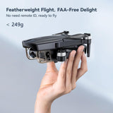 4K Camera Lightweight, Foldable Quadcopter with 60 Minutes Flight Time, Dual Batteries, 5GHz Transmission, GPS Auto Return, and Brushless Motor for Beginners and Adults