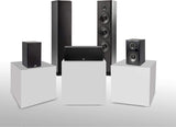 Home Theater Bookshelf Speakers – Hi-Res Audio with Deep Bass Response, Dolby and DTS Surround, Wall-Mountable, Pair, Black, 6.5 X 7.25 X 10.63 Inches