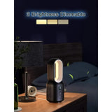 13-Inch Bladeless Desk Fan with 106° Oscillation, Touch Control, 3 Speed Settings, and Integrated Night Light