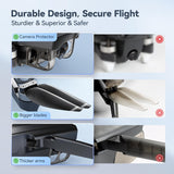 4K Camera Lightweight, Foldable Quadcopter with 60 Minutes Flight Time, Dual Batteries, 5GHz Transmission, GPS Auto Return, and Brushless Motor for Beginners and Adults