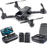 4K Camera Lightweight, Foldable Quadcopter with 60 Minutes Flight Time, Dual Batteries, 5GHz Transmission, GPS Auto Return, and Brushless Motor for Beginners and Adults