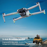 6K Camera, 3-Axis Gimbal, 4K/30FPS Video, 70-Minute Flight Time, Dual Batteries, 10,000 Ft FPV Transmission, Auto Return, and Beginner Mode