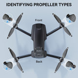 Drone Propeller Accessories - Set of 4 Low-Noise Quick-Release Replacement Blades