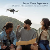 4K Camera Lightweight, Foldable Quadcopter with 60 Minutes Flight Time, Dual Batteries, 5GHz Transmission, GPS Auto Return, and Brushless Motor for Beginners and Adults