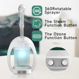 Face Steamer for Facial Deep Cleaning, Vaporizador Facial Steamer for Esthetician and Nano Ionic Portable Facial Steamer for Face, Prosfessional Facial Steamer for Home Facial Spa.