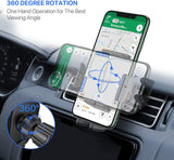 Air Vent Cell Phone Car Mount, Hands Free Universal Automobile Cradle Fit for Iphone Android and All Smartphones, Classic Black