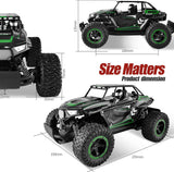 RC Off-Road Vehicle - 20 Km/H 2WD All-Terrain Electric Truck with Dual Rechargeable Batteries for All Ages