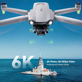 6K Camera, 3-Axis Gimbal, 4K/30FPS Video, 70-Minute Flight Time, Dual Batteries, 10,000 Ft FPV Transmission, Auto Return, and Beginner Mode