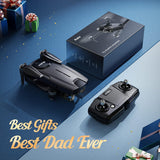 4K Camera Lightweight, Foldable Quadcopter with 60 Minutes Flight Time, Dual Batteries, 5GHz Transmission, GPS Auto Return, and Brushless Motor for Beginners and Adults