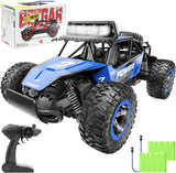 2WD High-Speed Remote Control Off-Road Car with Dual Rechargeable Batteries for All Terrains - Ideal for Kids and Adults