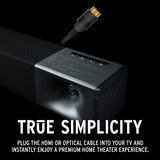 Cinema 600 Sound Bar 3.1 Home Theater System with HDMI-ARC for Easy Set-Up, Black
