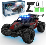 High-Speed RC Monster Truck, 1:12 Scale Off-Road RC Vehicle with LED Headlights and Rechargeable Battery, Ideal Gift for Adults and Boys Ages 8-12