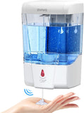 Automatic Soap Dispenser Wall Mount 600Ml/21Fl.Oz, Touchless Electric Sensor Pump Battery Operated for Offices Home Kitchen Bathroom Hotel Restaurant Commercial