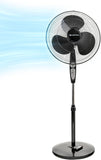 16-Inch Adjustable Pedestal Fan with 3 Speed Settings, 90-Degree Oscillation, and Quiet Operation for Home or Office, White