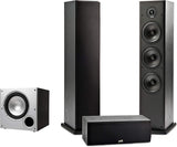 Home Theater Bookshelf Speakers – Hi-Res Audio with Deep Bass Response, Dolby and DTS Surround, Wall-Mountable, Pair, Black, 6.5 X 7.25 X 10.63 Inches