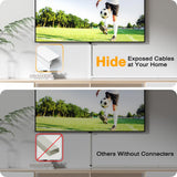Cord Hider, 157In Cord Covers for Wires on Wall, Paintable Cable Hider, Cable Covers Wire Covers for Cords on Wall, Wire Hiders for TV on Wall Cable Management, 10X L15.7X W0.95X H0.55In, White