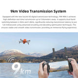 Mini 3 4K GPS Drone with 3-Axis Gimbal, 249g, 4K/60FPS, 48MP Camera, 9KM Transmission, 64-Min Flight Time, Enhanced Night Video, Auto Return Feature