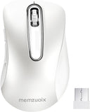 Wireless Mouse, 1200 DPI Mobile Optical Cordless Mice with USB Receiver for Computer, Laptop, PC, Desktop, Macbook, 5 Buttons, Blue