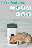 6L Automatic Pet Feeder for Cats and Dogs,1080P Camera,App Control,Voice Recorder,Timed Feeder for Schedule Feeding, Dual Power Supply,Wifi Pet Food Dispenser with App Control