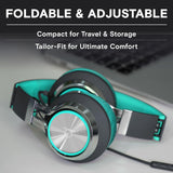 Wired Headphones with Mic & Volume Control β Noise Isolating Computer Headphones Wired, On-Ear Headphones with Wire, Plug in Headphones for Laptop