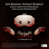 Quest 3S 128GB - Includes Batman: Arkham Shadow and a 3-Month Trial of  Horizon+ - All-In-One Headset