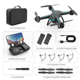 Drone with 1080P HD Camera , FPV RC Quadcopter with LED Lights and Optical Flow Sensor, 2 Batteries, Black