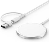 Magnetic Wireless Charger Compatible with Magsafe Charger/Iphone 16E/16/16 Plus/16 Pro/16 Pro Max/15 14 13 12 Series, Wireless Mag Safe Charging Pad, Mag Charger (Blue)