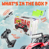 2WD High-Speed Remote Control Off-Road Car with Dual Rechargeable Batteries for All Terrains - Ideal for Kids and Adults
