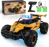 High-Speed RC Monster Truck, 1:12 Scale Off-Road RC Vehicle with LED Headlights and Rechargeable Battery, Ideal Gift for Adults and Boys Ages 8-12