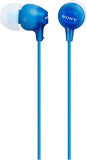 In-Ear Earbud Headphones with Mic, Black (MDREX15AP/B)