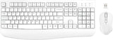 Wireless Keyboard and Mouse Combo,  2.4G Full-Sized Ergonomic Computer Keyboard with Wrist Rest and 3 Level DPI Adjustable Wireless Mouse for Windows, Mac OS Desktop/Laptop/Pc(White Pink)