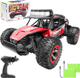 2WD High-Speed Remote Control Off-Road Car with Dual Rechargeable Batteries for All Terrains - Ideal for Kids and Adults