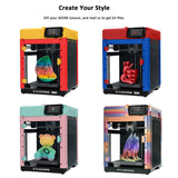 3D Printer, 600Mm/S High Speed 3D Printer, 8.7 X 8.7 X 8.7'', Black